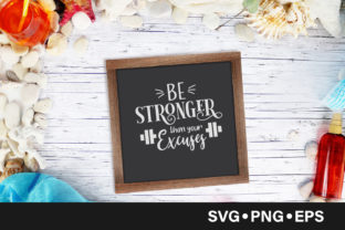 Review: Be Stronger Than Your Excuses Quote for Embroidery