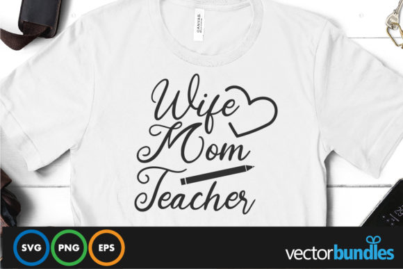 Reviewing the Wife Mom Teacher Embroidery Design